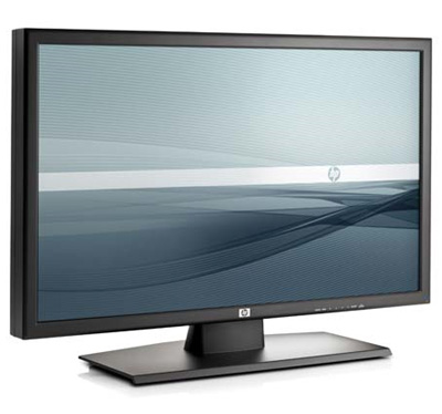 HP LD4200tm Multitouch Full HD LCD Display 3 quarter view - Monitor de 42" multitáctil da HP