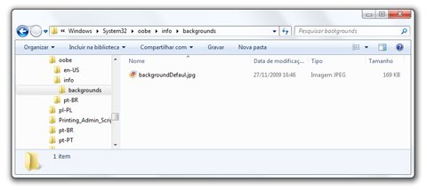 37085 02 - Altere manualmente a tela de logon do Windows 7