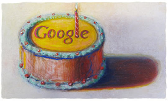 imagem 12 anos google - Google, feliz 12º aniversário