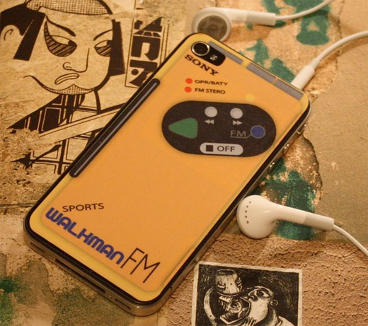 Walkman Sports Skin - Skin Transforma iPhone 4 em Walkman Sony Sports