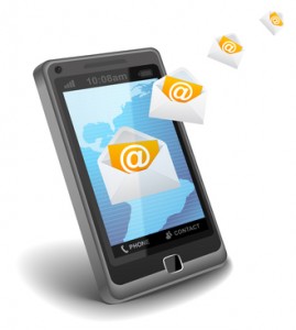 Email on mobile phone 269x300 - Brasileiros utilizam smartphones para ler emails e acessar buscadores